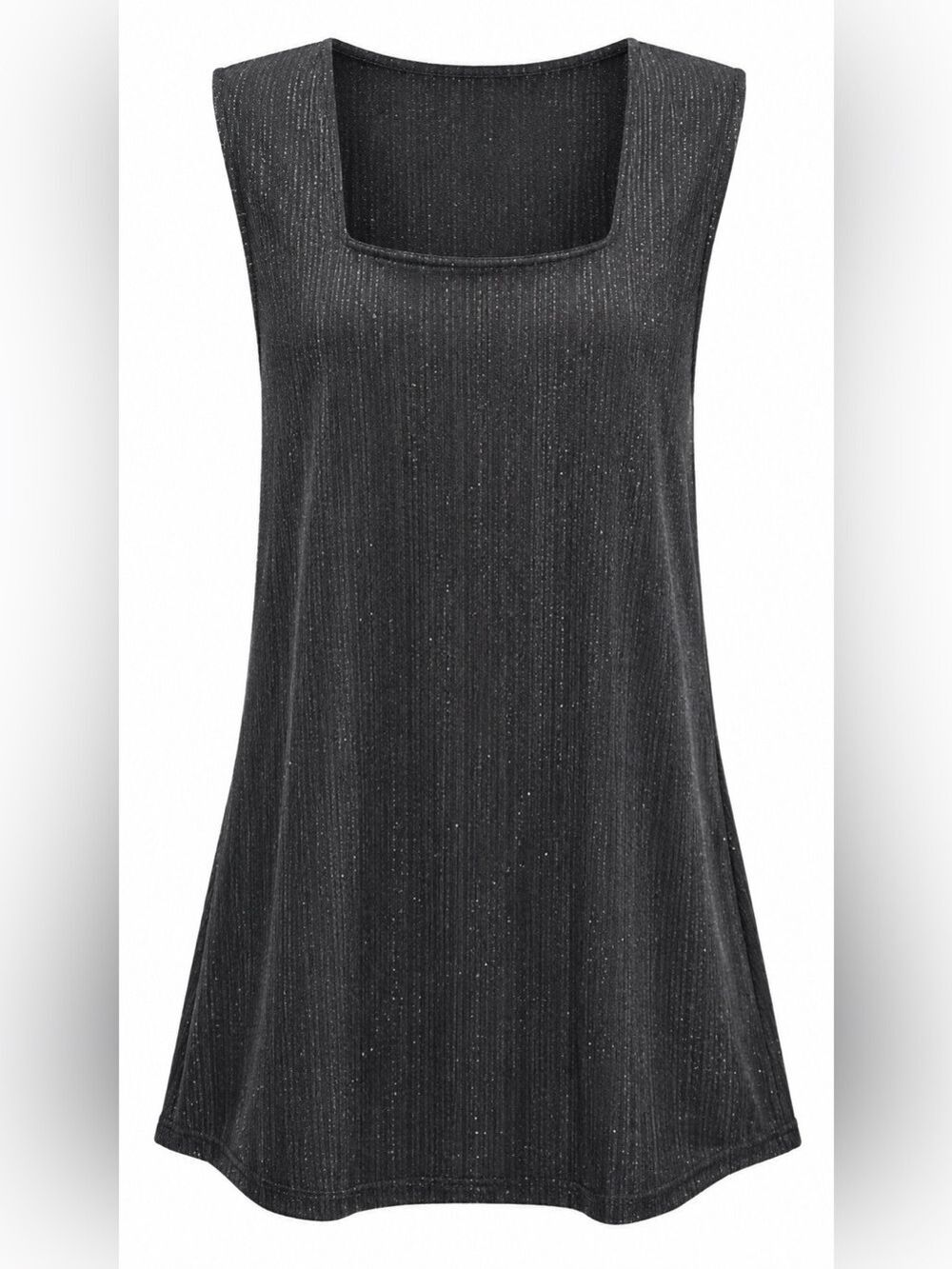 • Colori Black Shimmer Sleeveless Top Made in Canada | Size Large - Picture 2 of 10